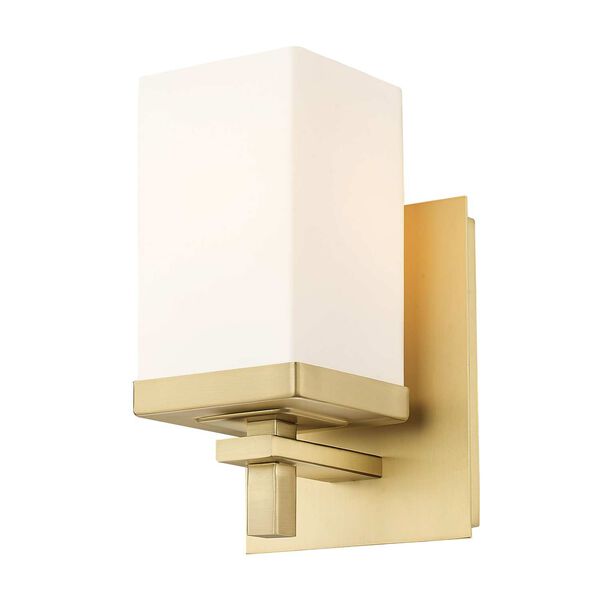 Maddox Brushed Champagne Bronze with Opal Glass One-Light Wall Sconce, image 1